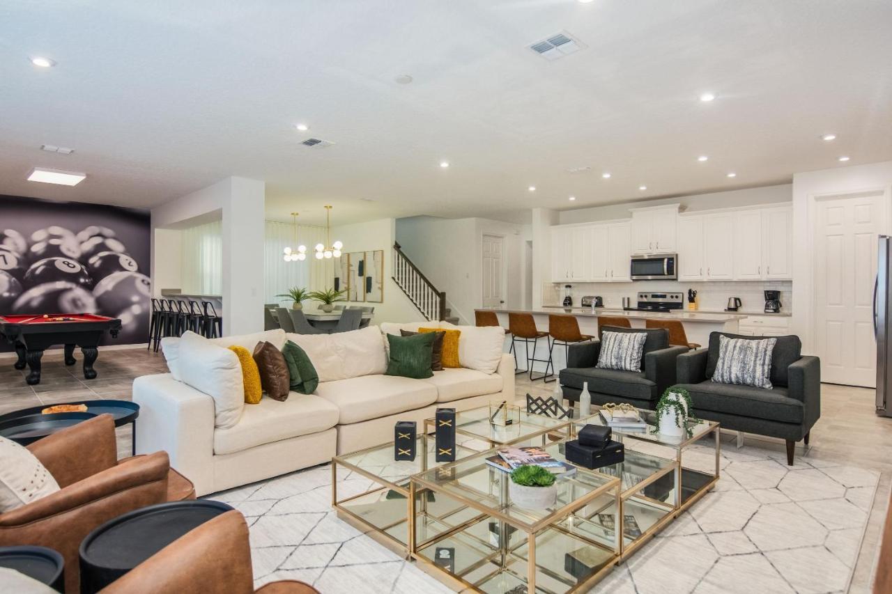 Brand New 9 Bedrooms House With Private Pool, Star Wars Game Room, Theme Rooms And Lake View Sa2145 Kissimmee Bagian luar foto